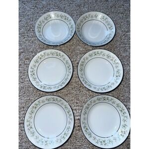 Set Of 6 Noritake China Savannah 2031 6" Fruit / Dessert Bowls‎
